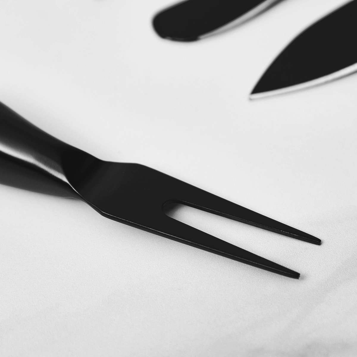 Cooper & Co. Set Of 6 Cheese Knives Black Stainless Steel Woolworths