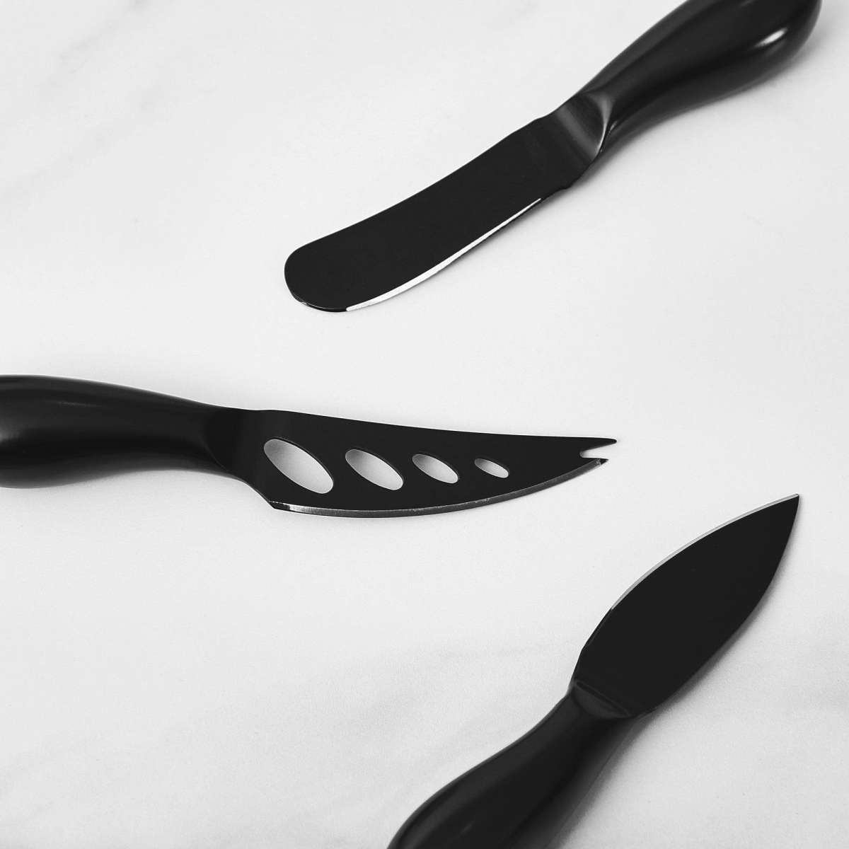 Cooper & Co. Set Of 6 Cheese Knives Black Stainless Steel Woolworths