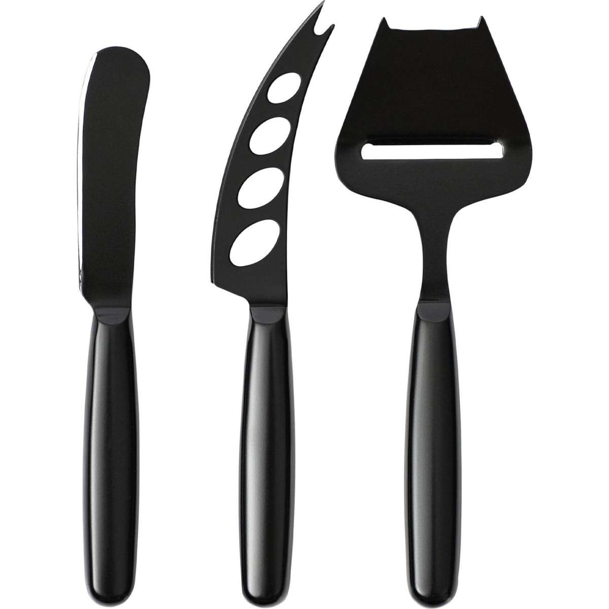 Cooper & Co. Set Of 3 Cheese Knives Black Stainless Steel Woolworths