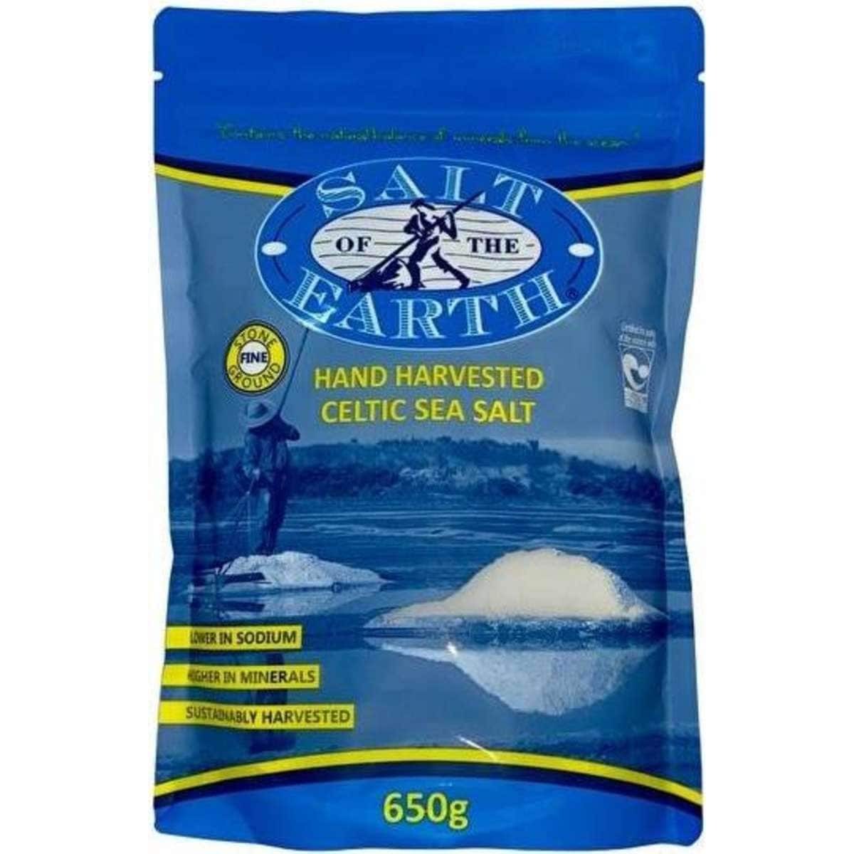 Salt of the Earth Salt Of The Earth Hand Harvested Celtic Sea Salt Fine 650g Woolworths