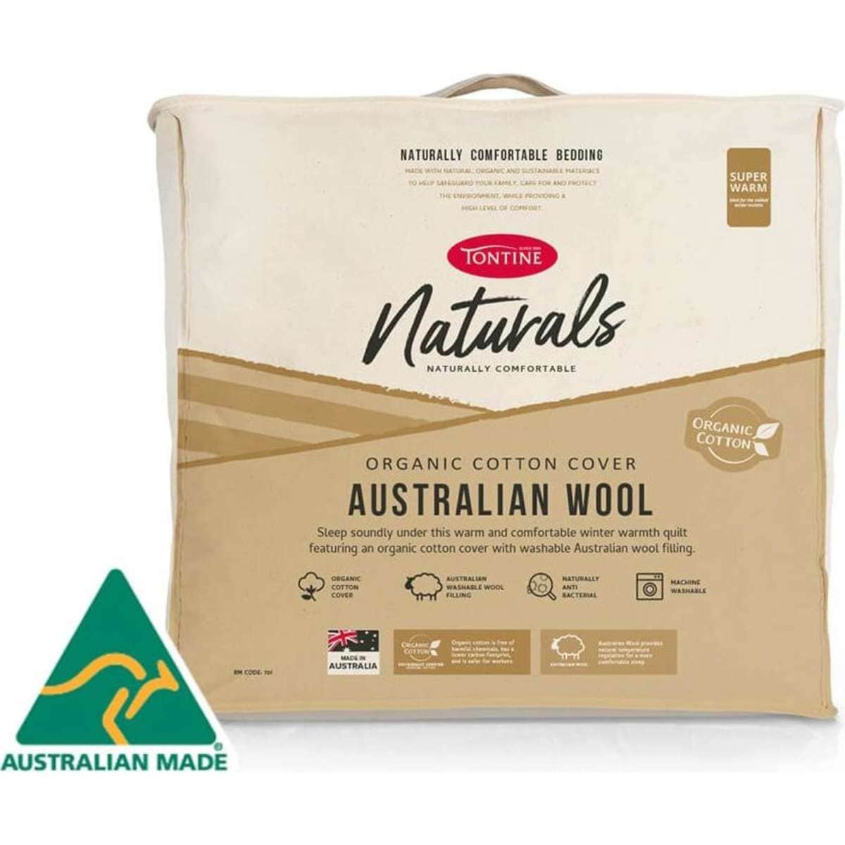 Tontine Naturals Australian Wool Super Warm Quilt Queen Woolworths