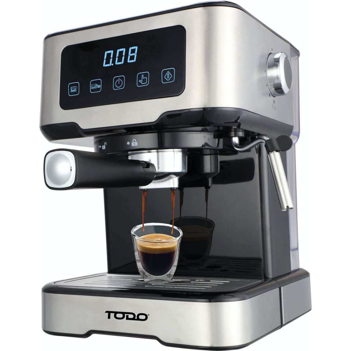 TODO Espresso Coffee Machine Maker Automatic Touch Control LED Display