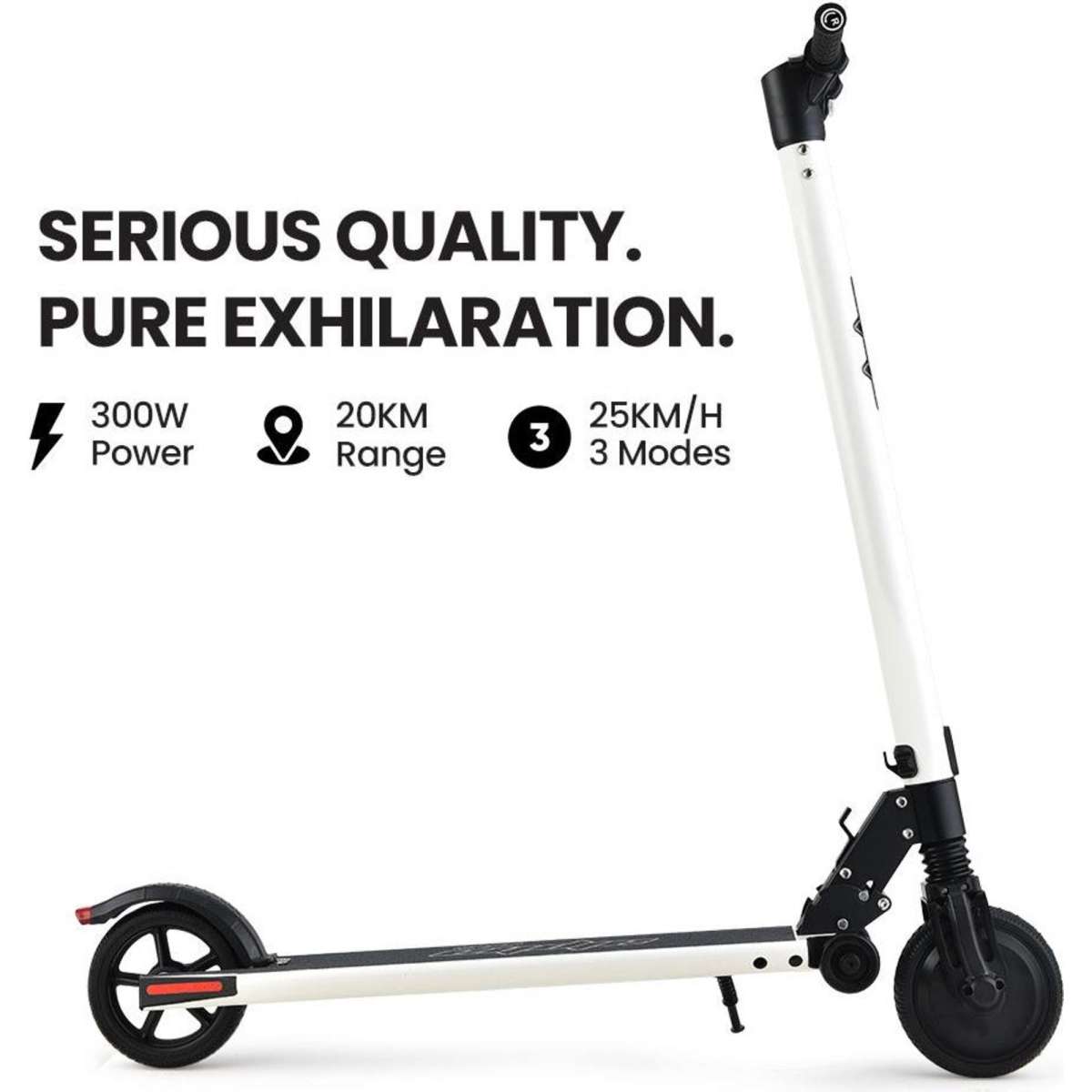 Alpha Peak 300w 10ah Electric Scooter Suspension For Adults Or Teens White Woolworths