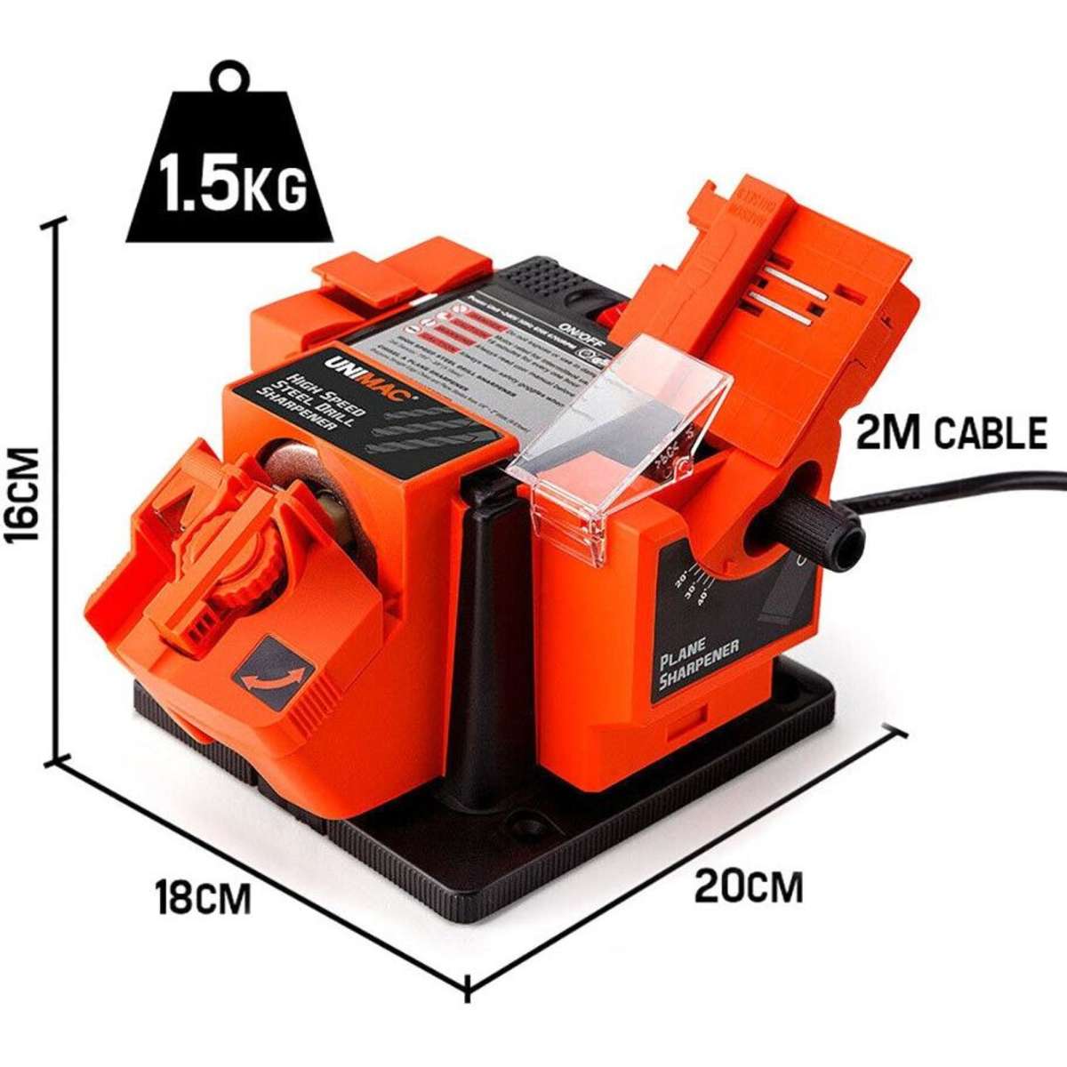 Unimac Electric Multi Function Tool Sharpener Drill Bit Knife Scissors