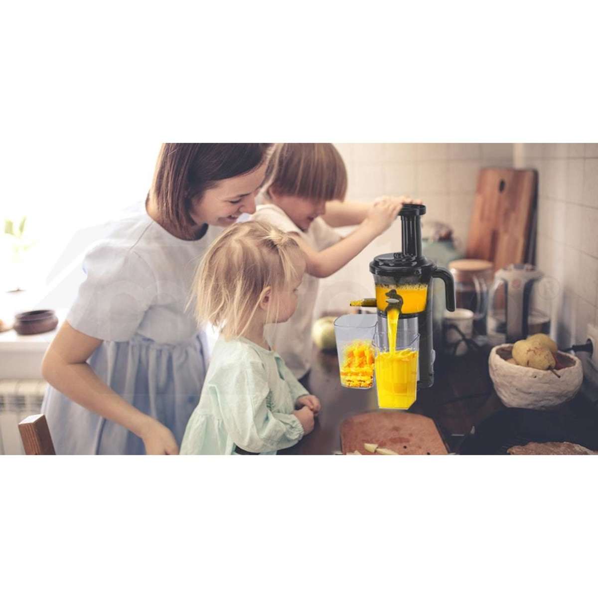 Eurochef Cold Press Slow Juicer with Sorbet function, Whole Fruit Chute