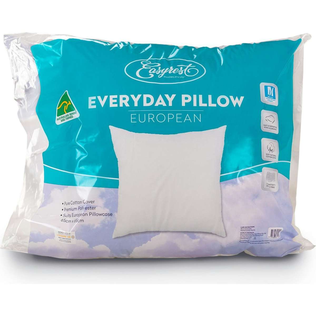 Easyrest Australian Made Everyday European Pillow Woolworths