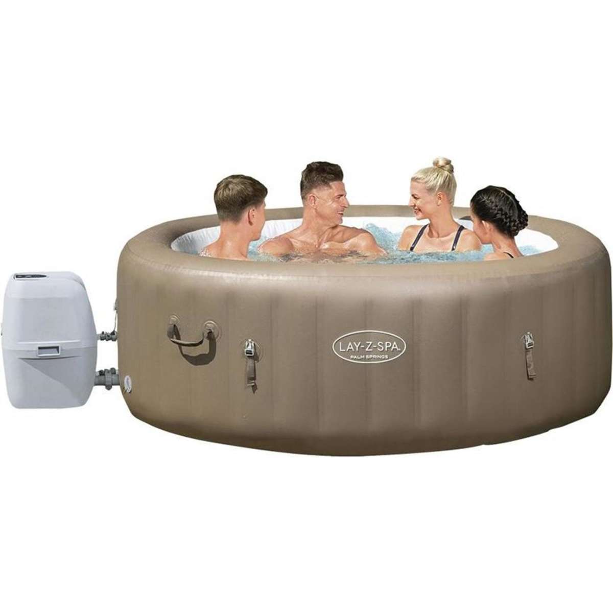 Bestway LayZSpa Palm Springs Spa Massage Hot Tub 140 Jets 4 to 6 People Woolworths