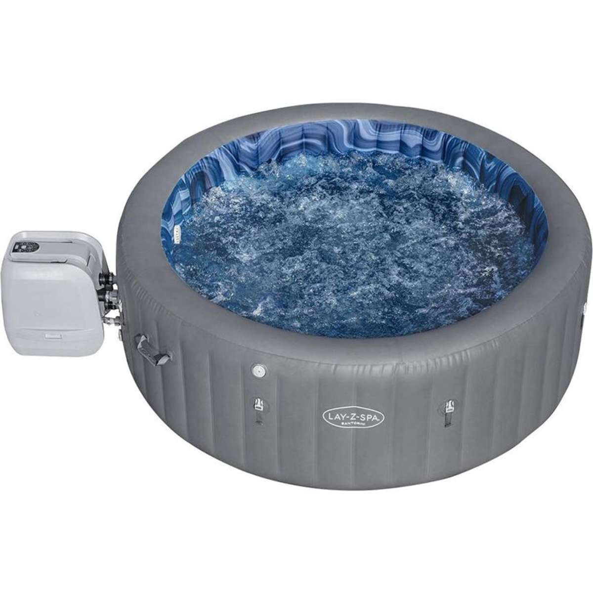 Bestway Lay-z-spa Santorini Hot Tub Massage 180 Airjets + 10 Jet 