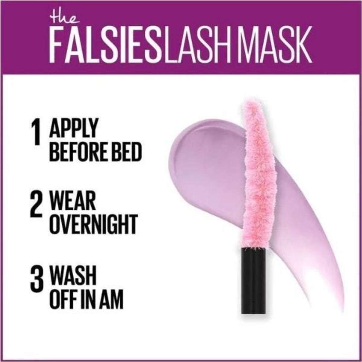 Maybelline The Falsies Lash Mask Overnight Conditioning Mask 10mL x 3