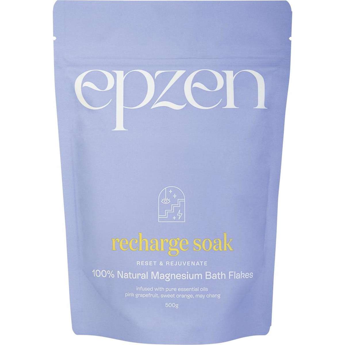 Epzen Magnesium Bath Flakes Recharge Soak 500g Woolworths