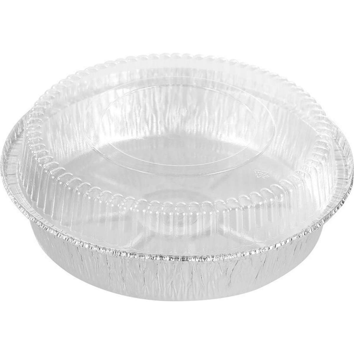 Lemon And Lime Baking Foil Tray Round w/ Plastic Lid 23x4.5cm 4x 8pc