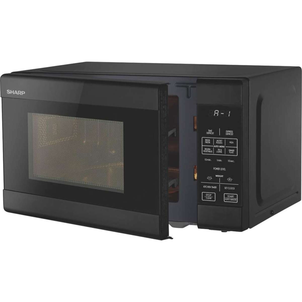 Sharp R211DB Microwave Oven Black 750W Kitchen/Food 20L Woolworths