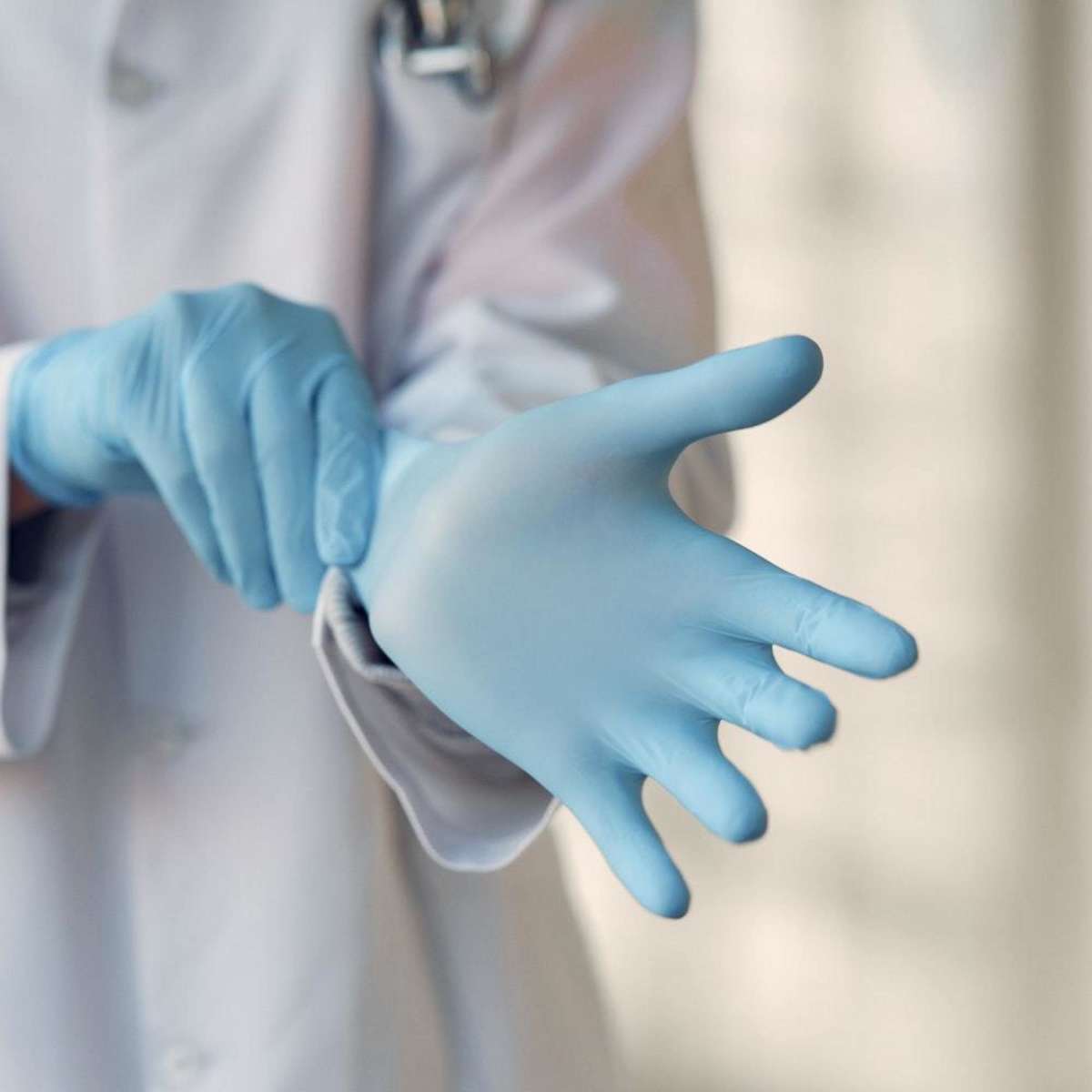 Universal Nitrile Gloves Powder Free Blue Small 100 Box x5 Woolworths