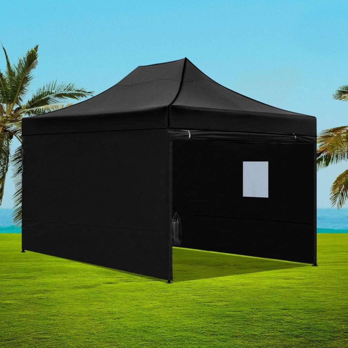 Instahut Gazebo Pop Up Marquee 3x4.5 Tent Gazebos Woolworths