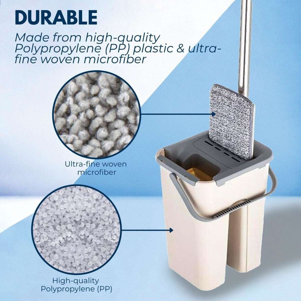 GOMINIMO Flat Mop Soft Durable Reusable Microfiber Replacement Pads 8