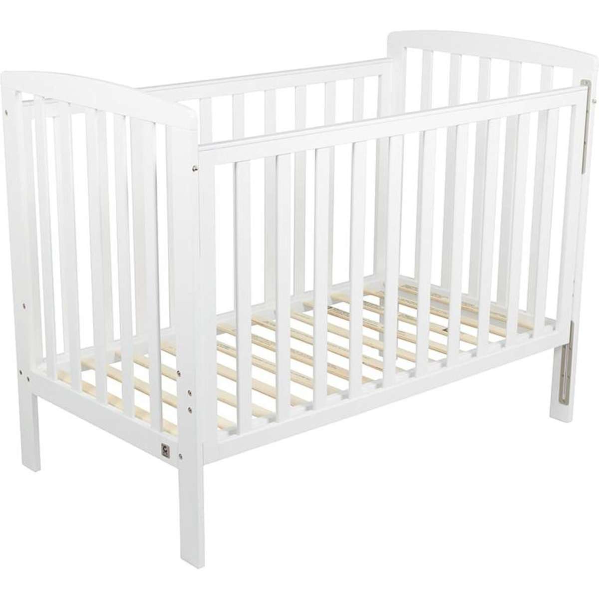 Childcare Baby Newborn Solid Timber Cot With Slat Side Bristol Nursery ...