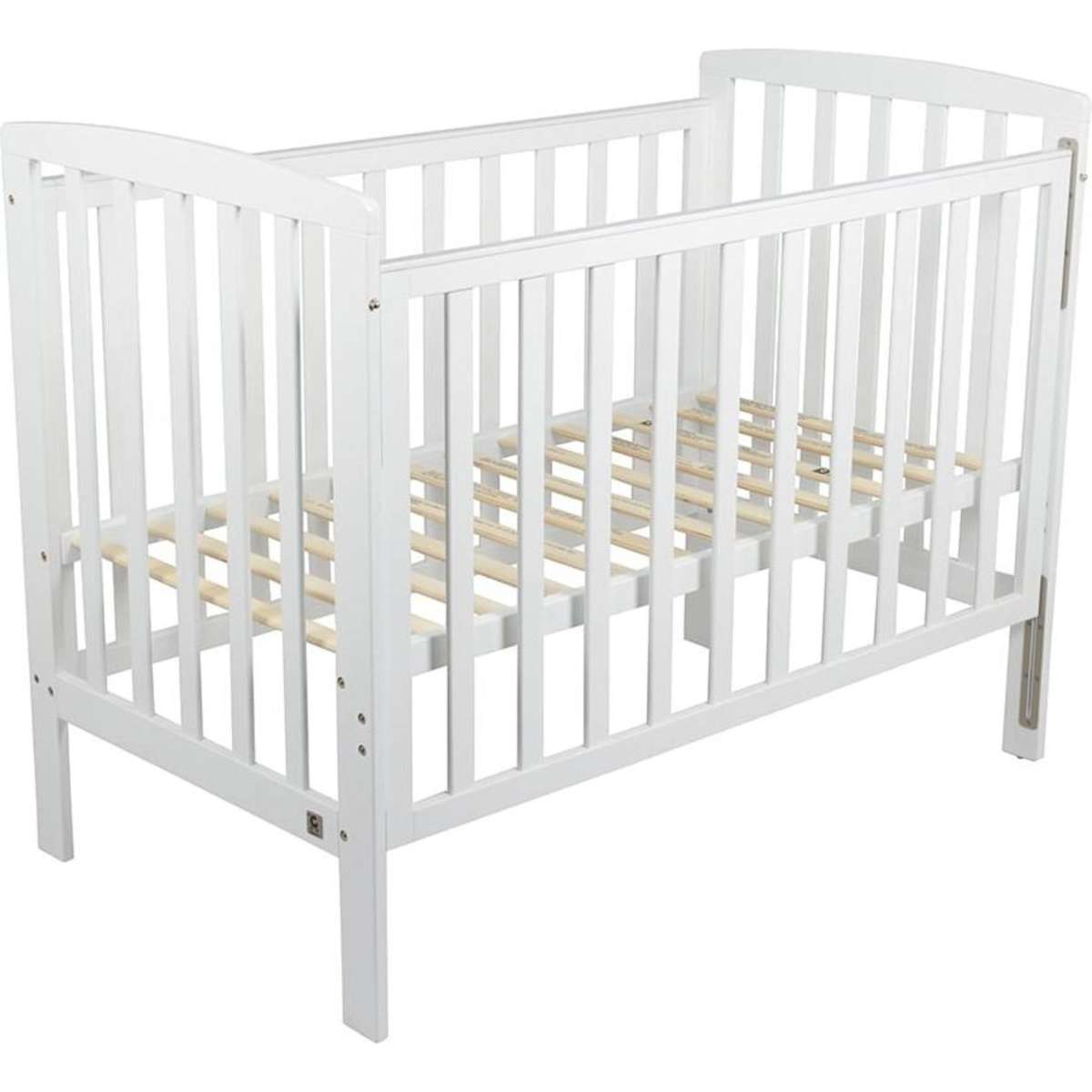 Childcare Baby Newborn Solid Timber Cot With Slat Side Bristol Nursery