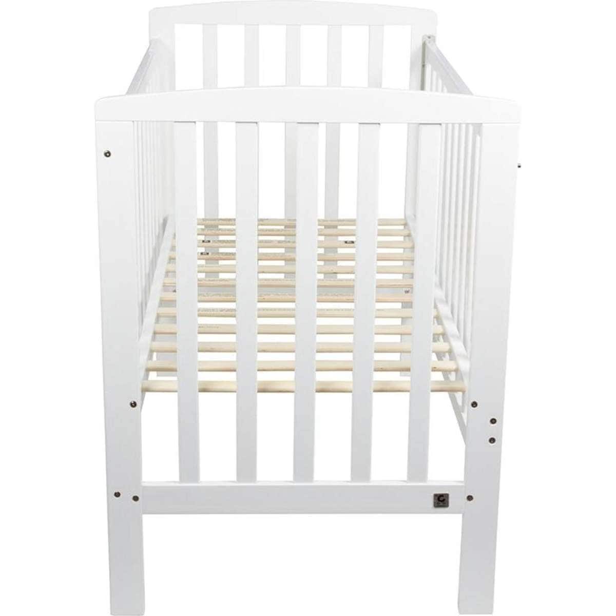 Childcare Baby Newborn Solid Timber Cot With Slat Side Bristol Nursery