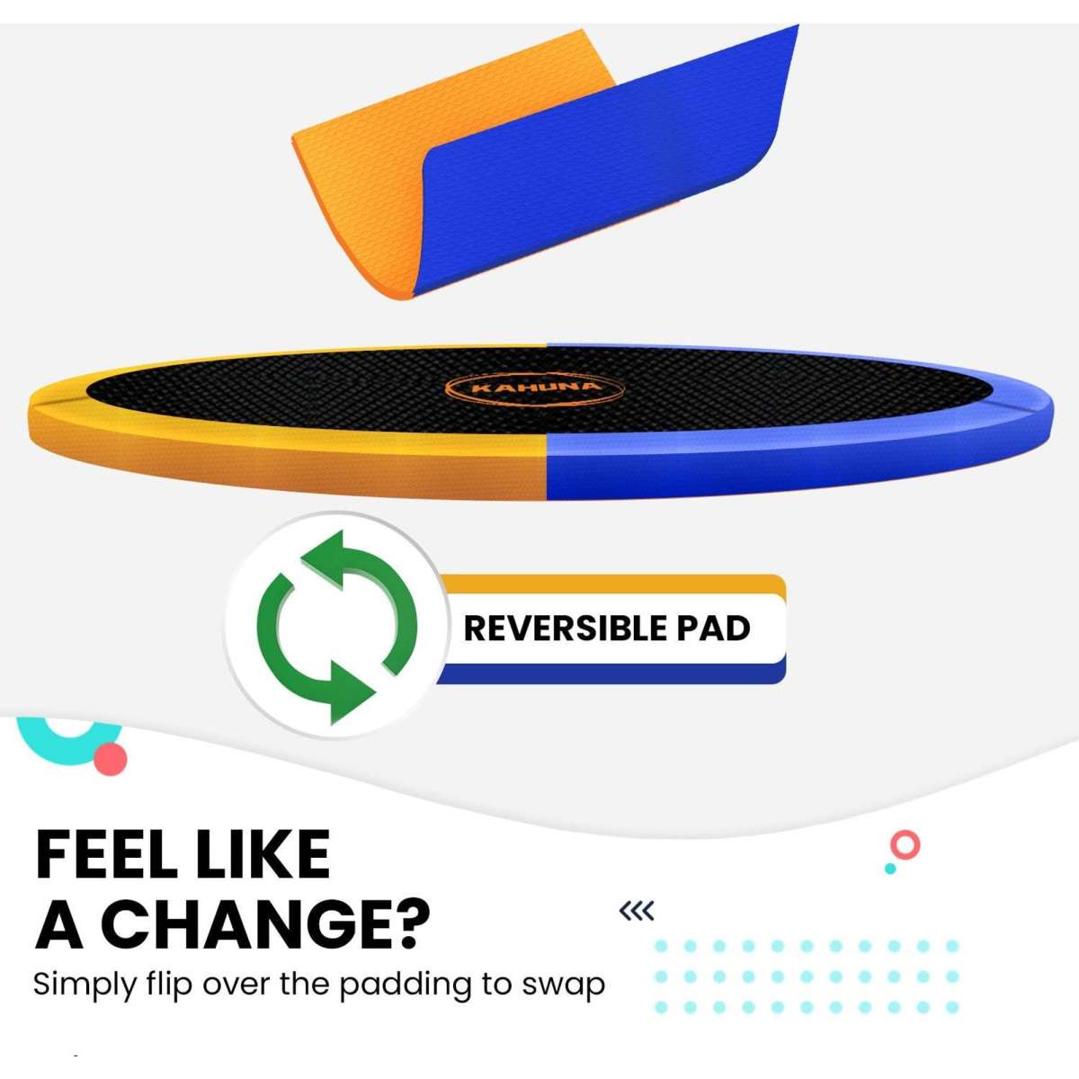 Kahuna Twister 08ft Springless Trampoline Green Pad Woolworths