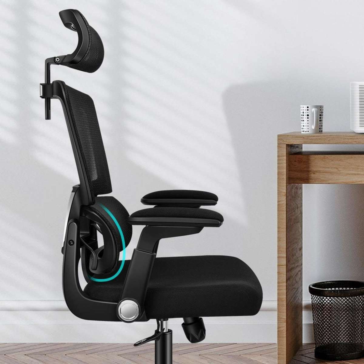 Alfordson Mesh Office Chair Ergonomic Black Woolworths