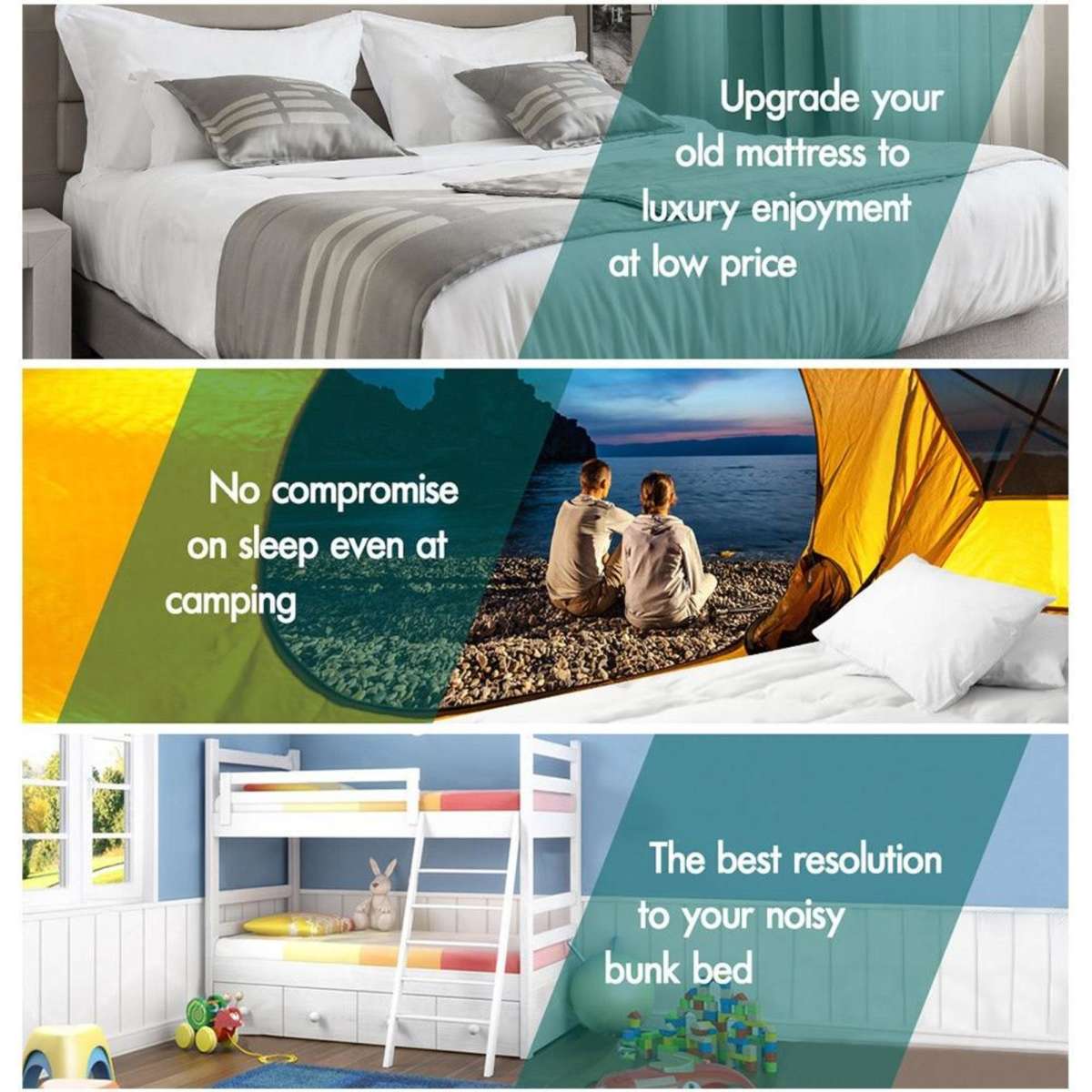 Starry Eucalypt Pillowtop Mattress Topper 7cm King Woolworths