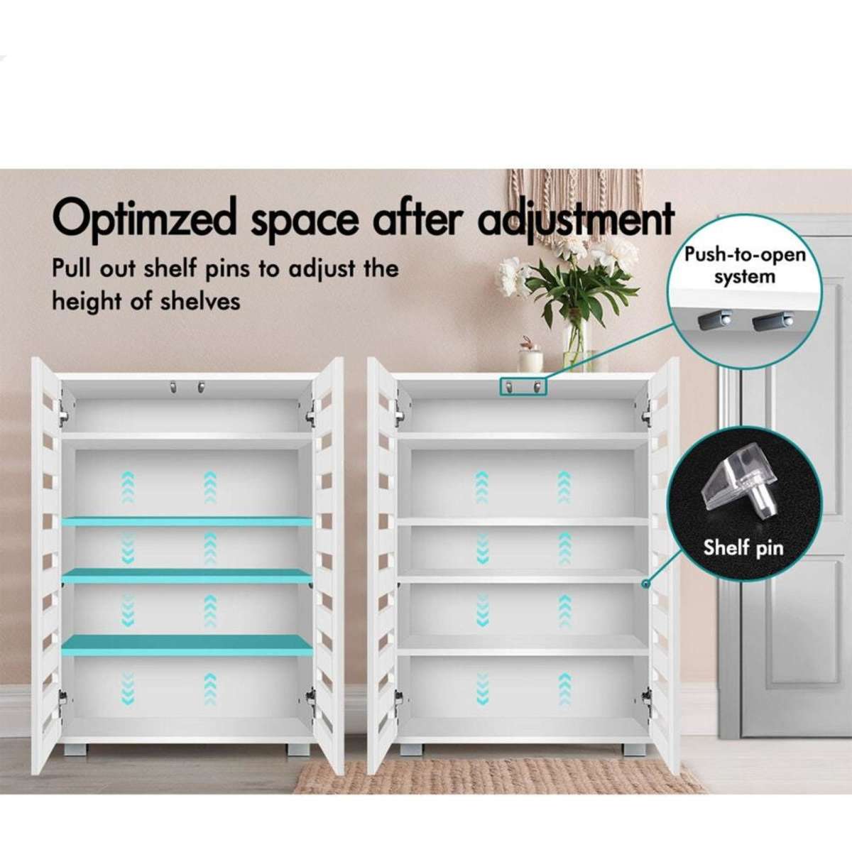 Alfordson Shoe Organiser Storage Rack Drawer Shelf 21 pairs