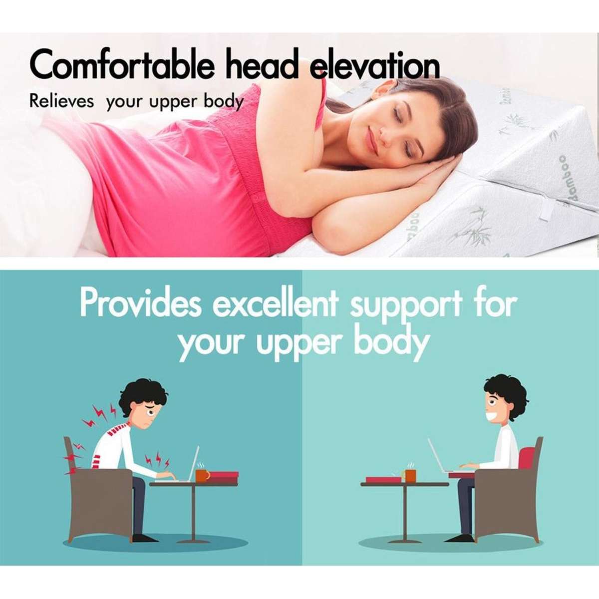 Starry Eucalypt Bedding Wedge Pillow Bamboo Cover Woolworths