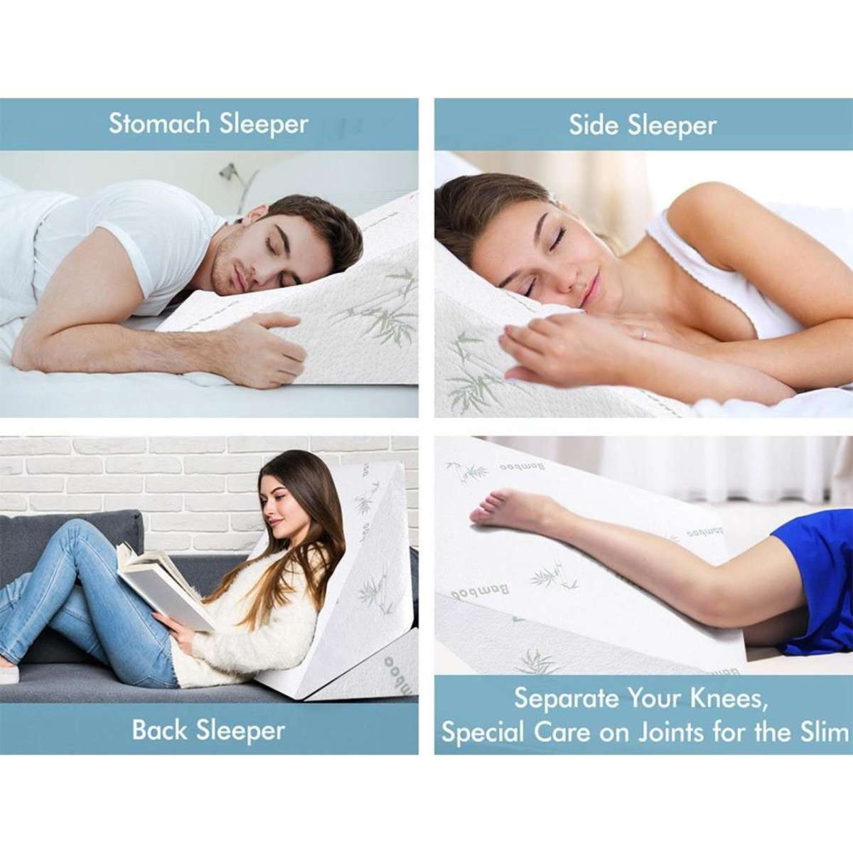 Starry Eucalypt Bedding Wedge Pillow Bamboo Cover Woolworths