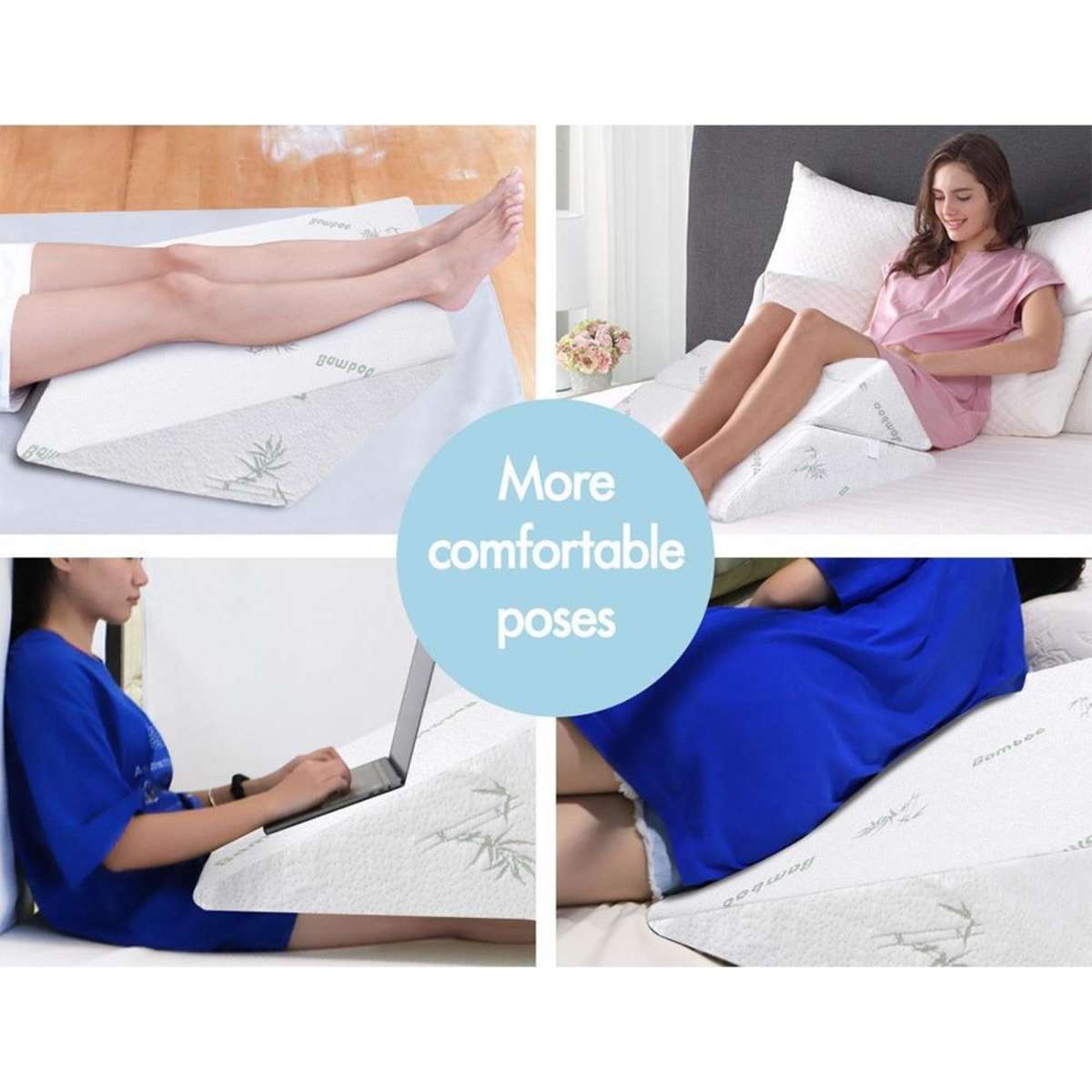 Starry Eucalypt Bedding Wedge Pillow Bamboo Cover Woolworths