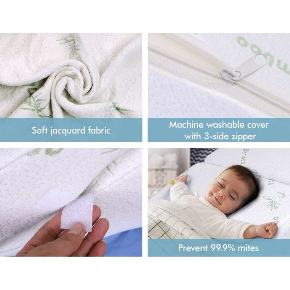 Starry Eucalypt Bedding Wedge Pillow Bamboo Cover Woolworths