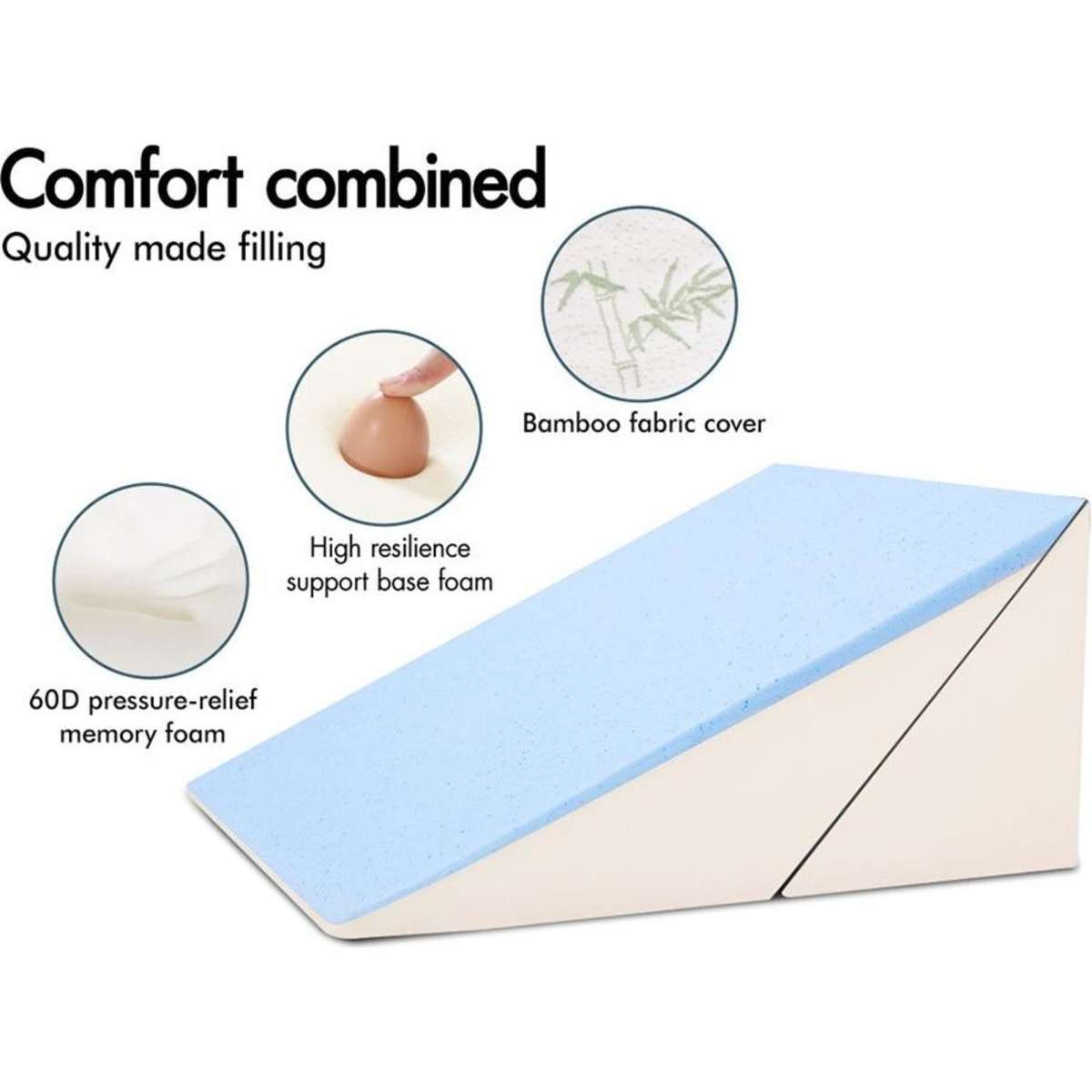 Starry Eucalypt Bedding Wedge Pillow Bamboo Cover Woolworths