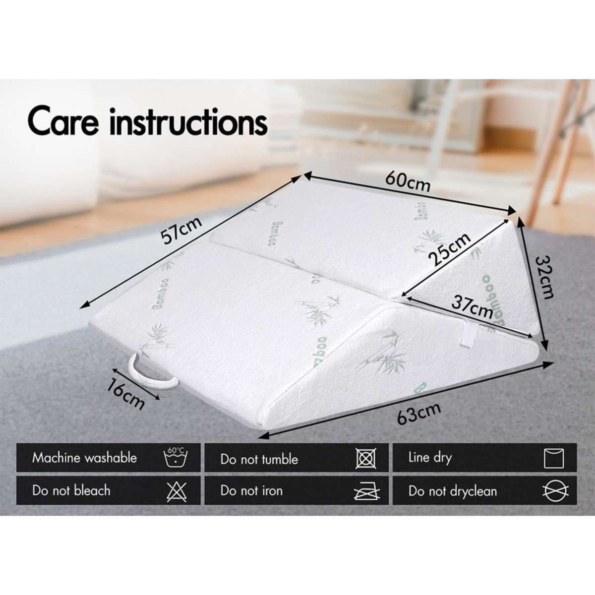 Starry Eucalypt Bedding Wedge Pillow Bamboo Cover Woolworths