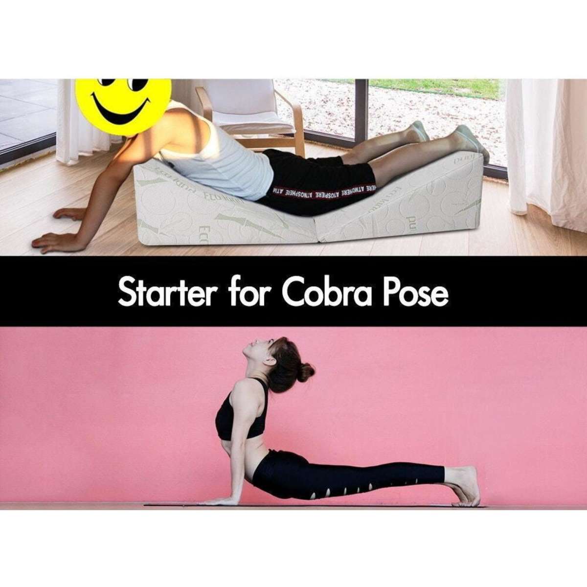 STARRY EUCALYPT Bedding Wedge Pillow Bamboo Cover with Memory Foam