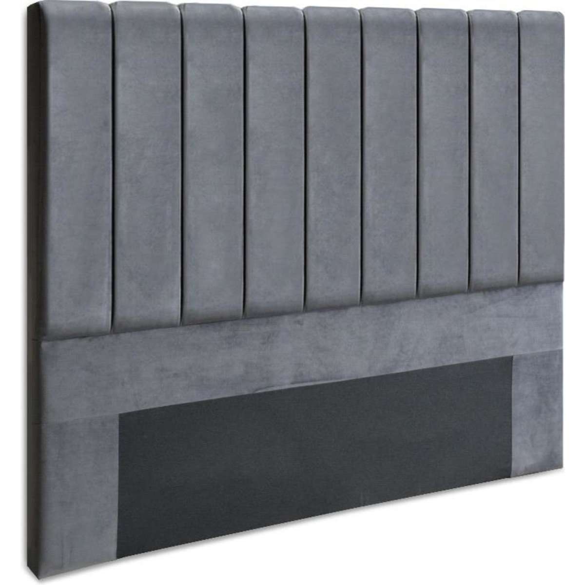 Artiss Bed Head Double Size Velvet VELA Grey Woolworths