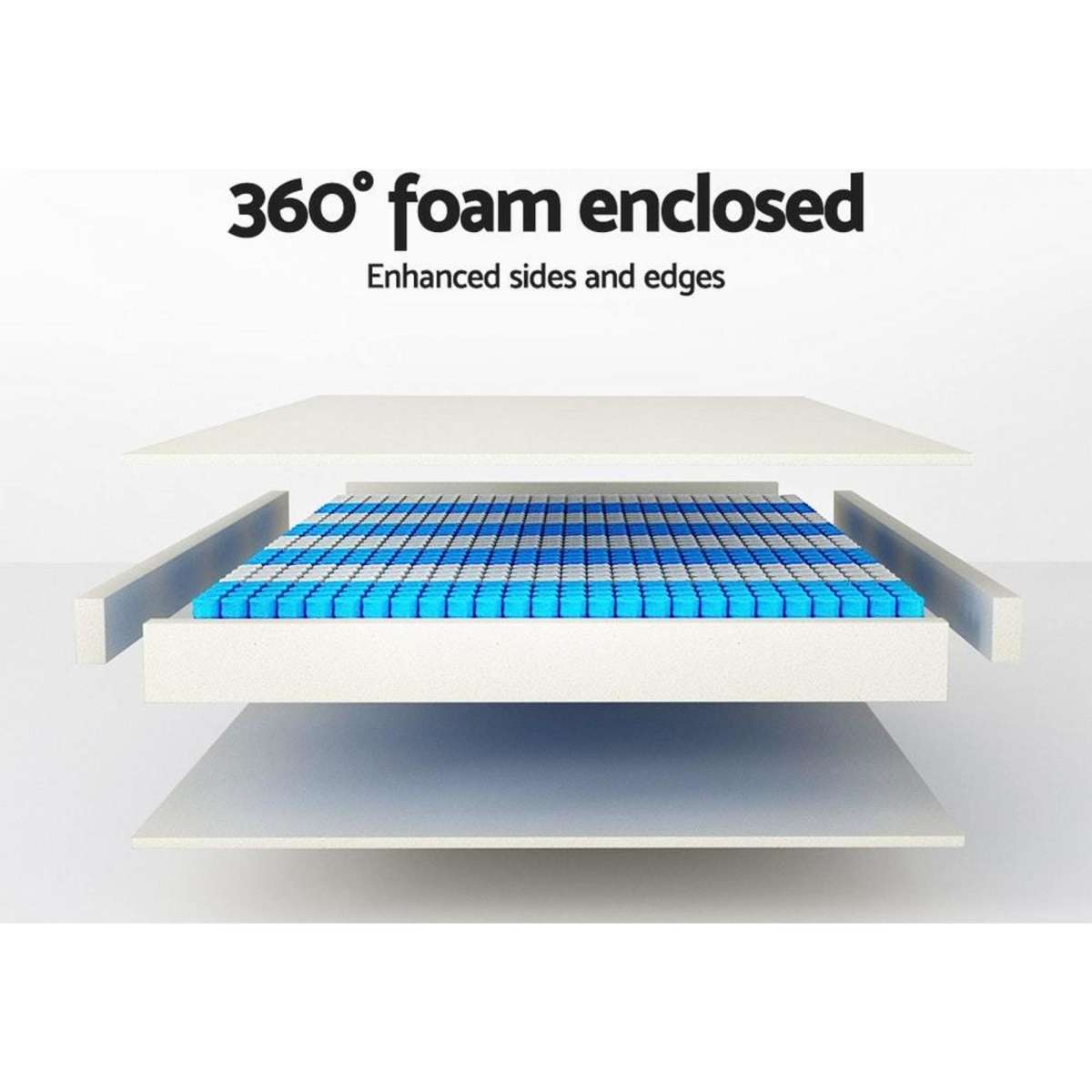 Giselle Bedding Mattress Foam Enclosed Euro Top Mattresses Double Woolworths