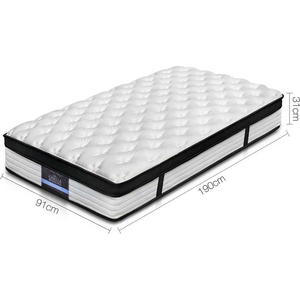 Giselle Bedding 31cm Mattress Euro Top Single Woolworths