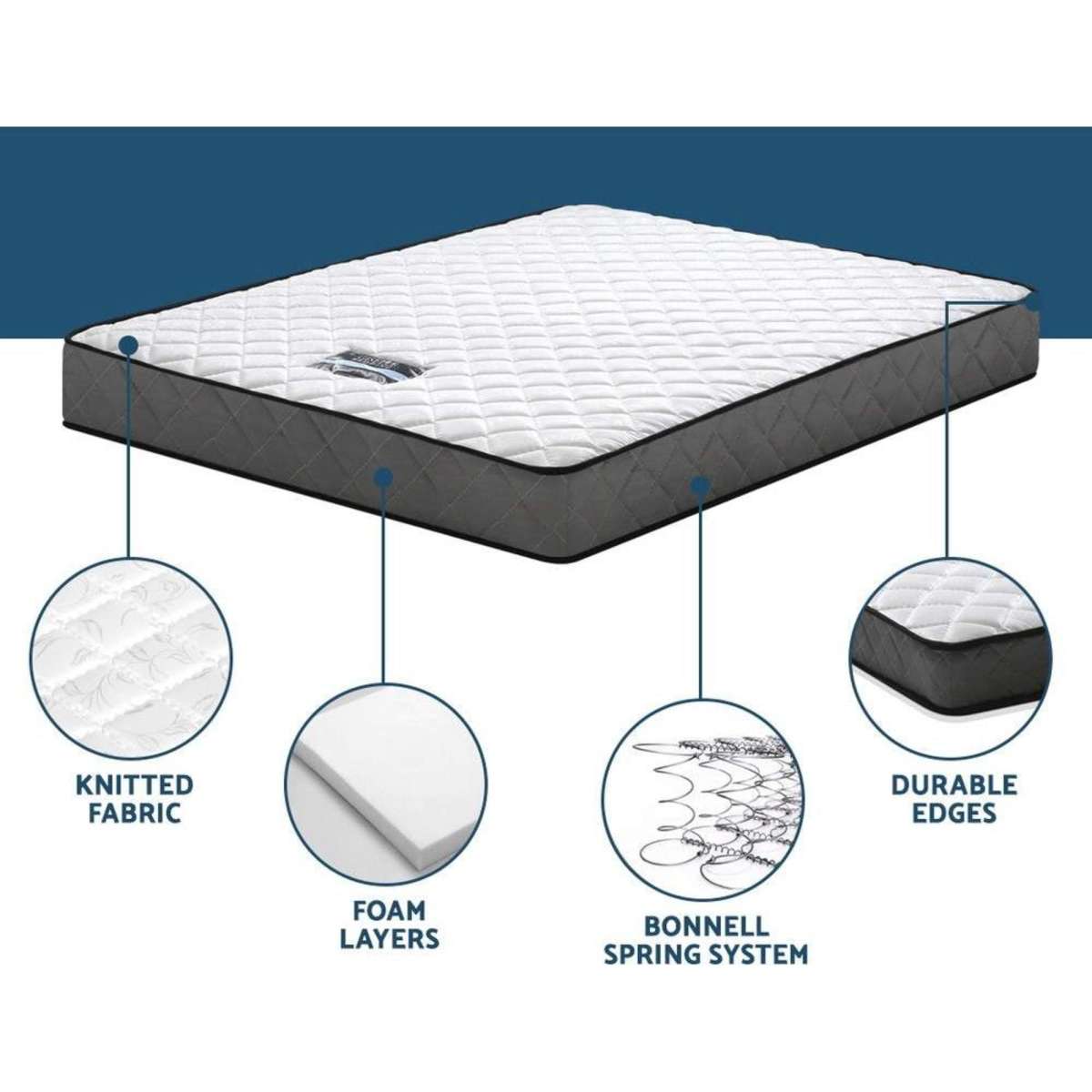 Giselle Bedding 16cm Mattress Tight Top Queen Woolworths