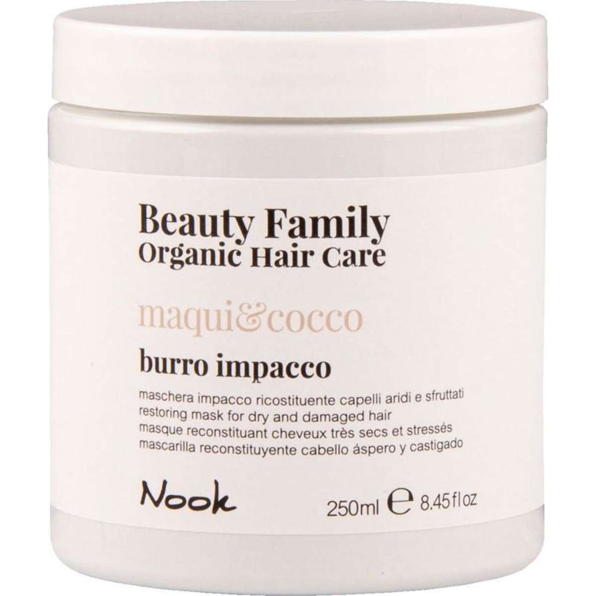 Nook Beauty Family Organic Hair Care Maqui&Cocco Burro Impacco 250ml ...