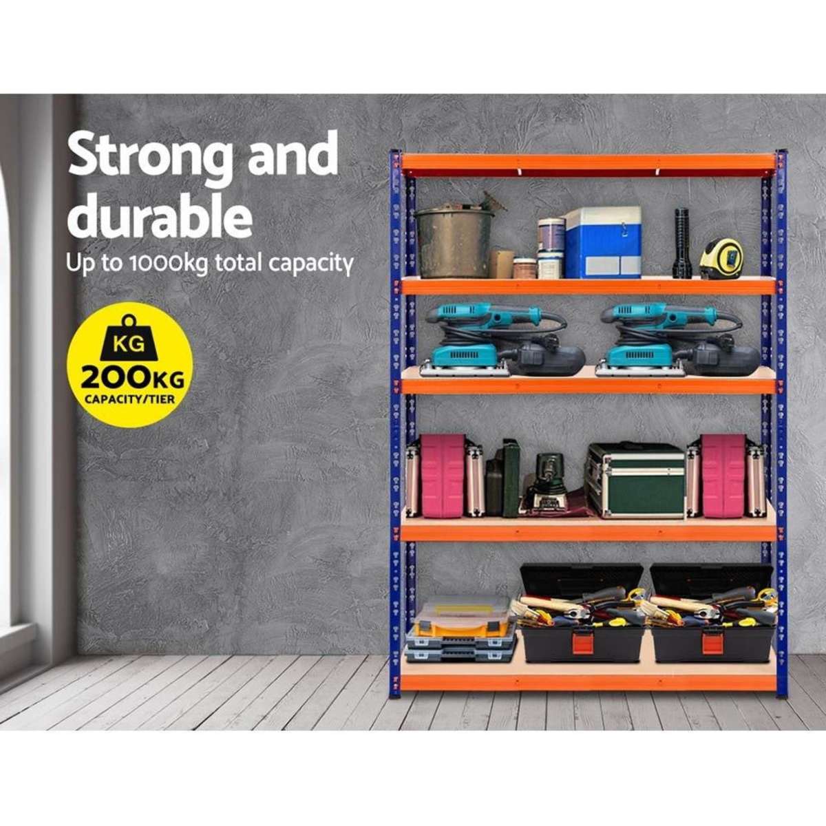 Giantz 1.8M Garage Shelving Warehouse Rack Pallet Racking Storage