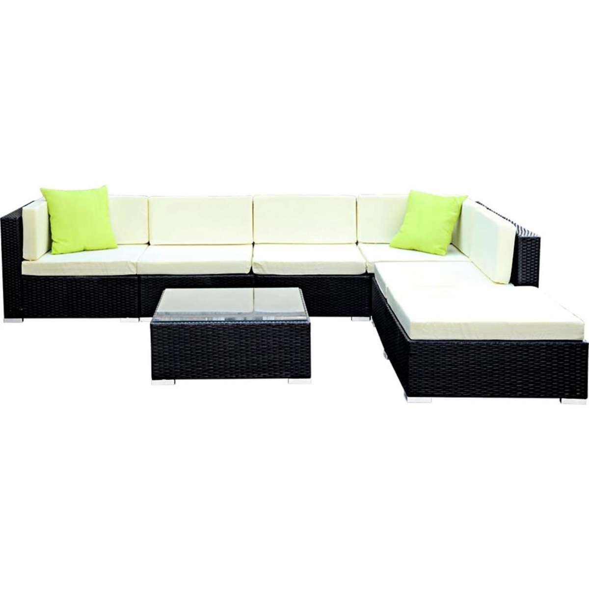 Gardeon 7 Piece Outdoor Lounge Setting Wicker Sofa Set Furniture Rattan ...