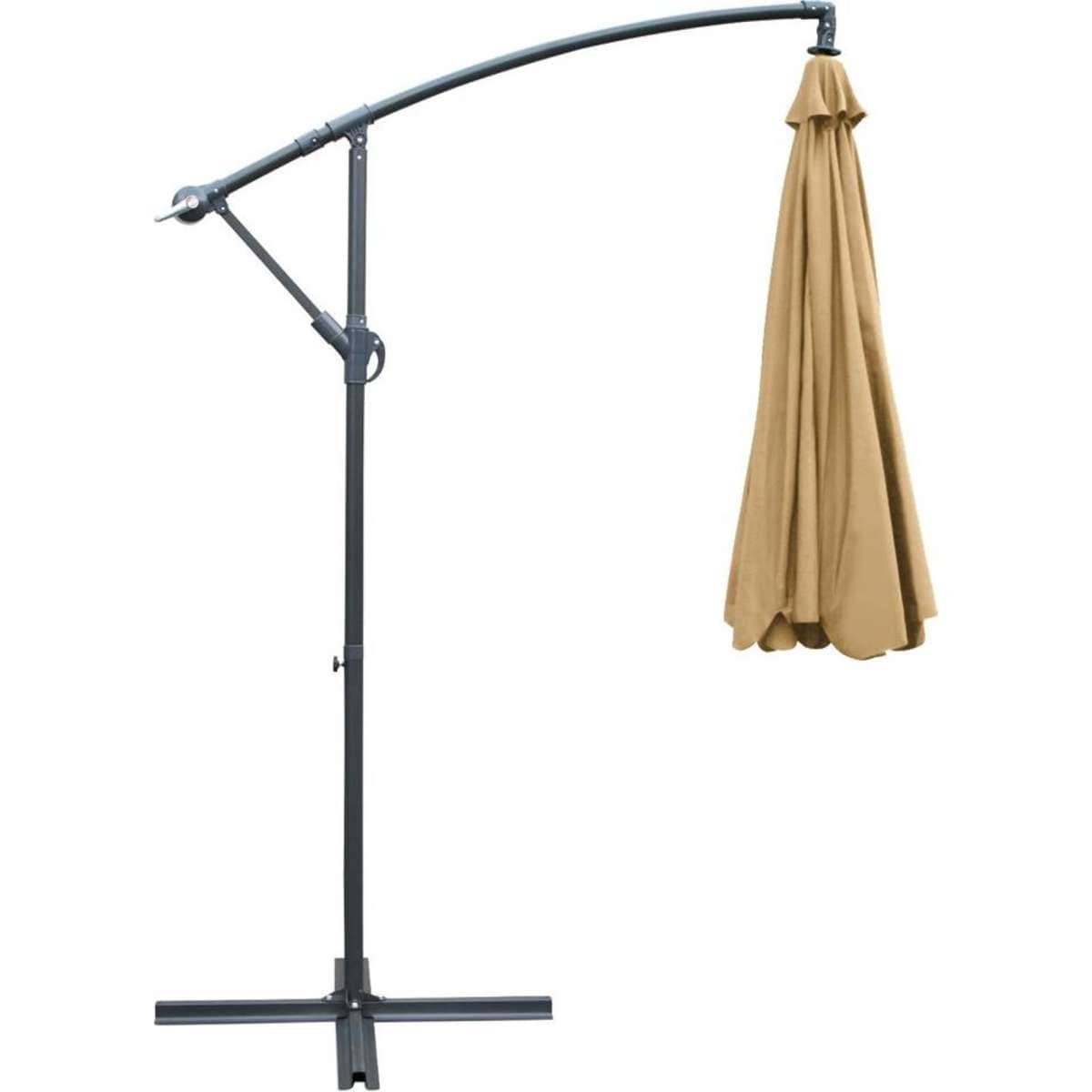 Instahut 3m Outdoor Umbrella Cantilever Garden Beach Patio Beige