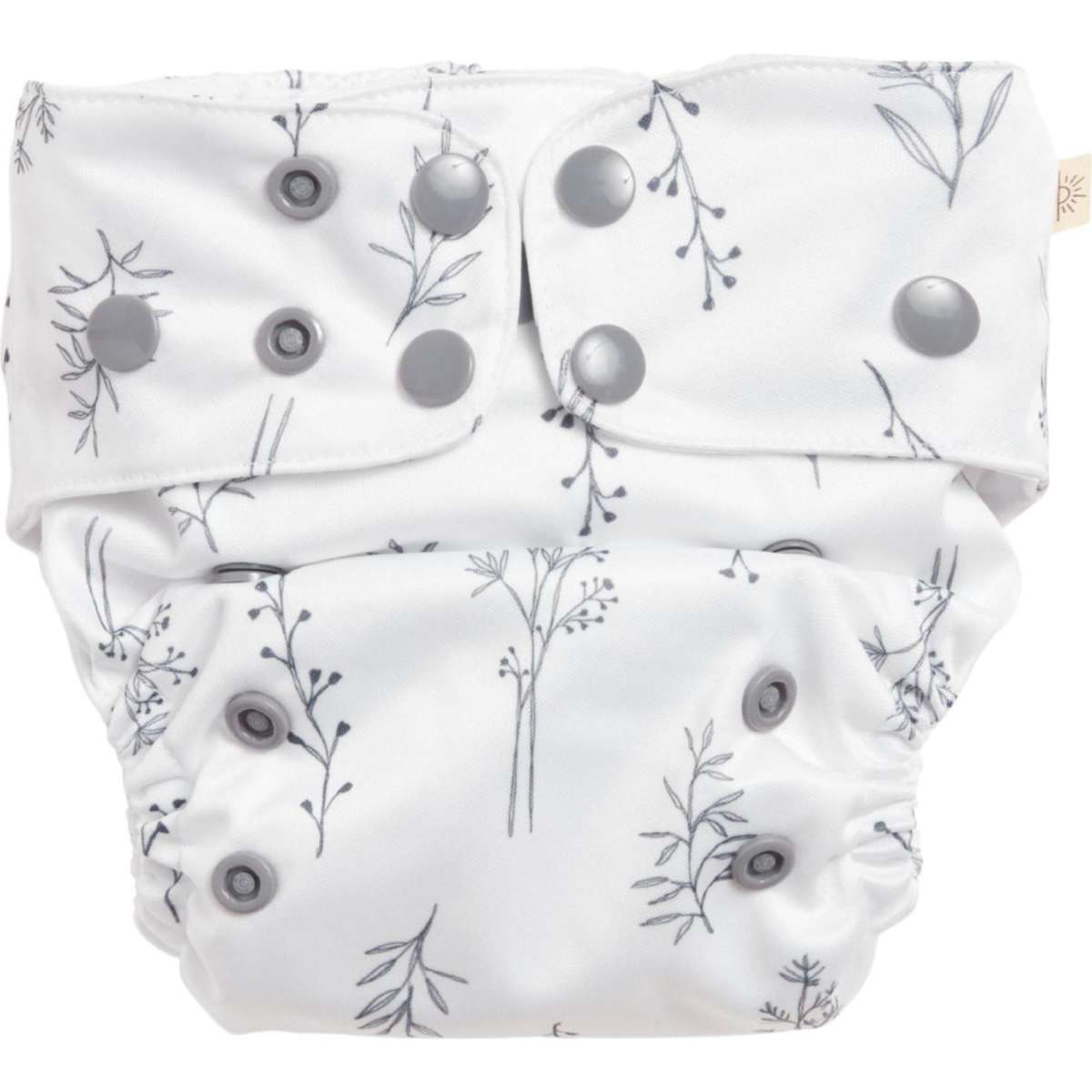 EcoNaps Reusable Eco Cloth Nappy *Plastic Neutral* Grey Folk
