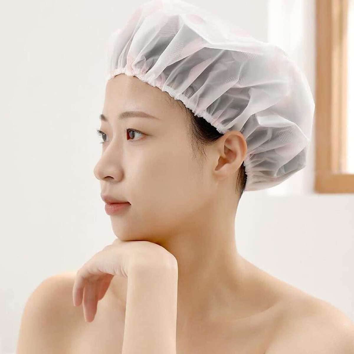 Fasola Waterproof Shower Cap Pink X 5Pack Woolworths