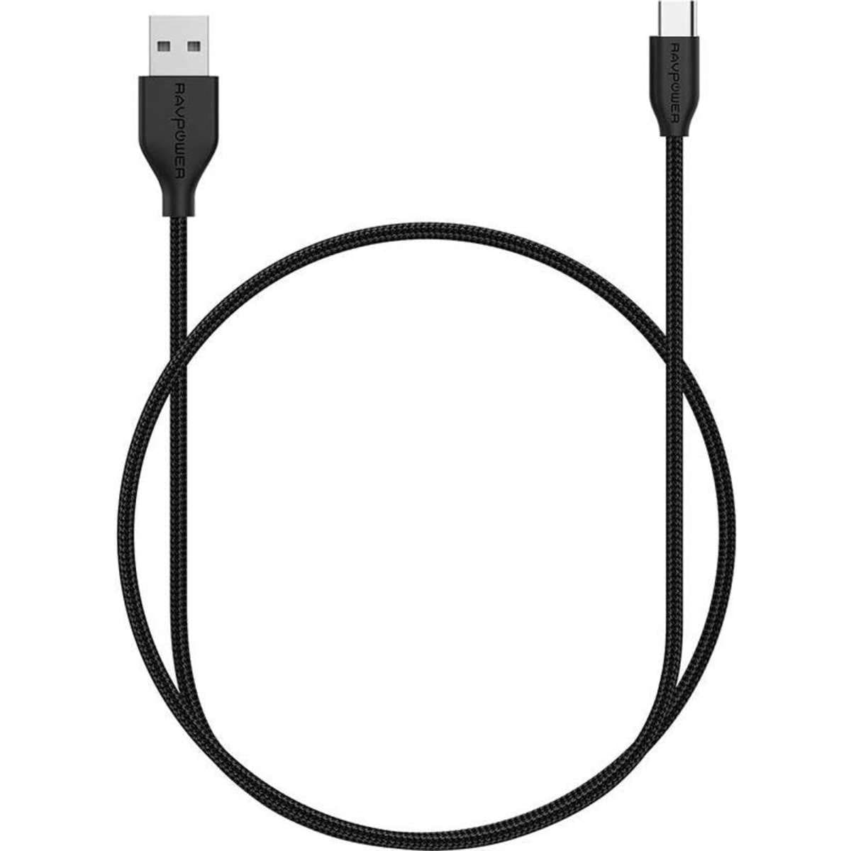 Ravpower USBC to USBA Cable TypeC Nylon Braided Fast Charging 3ft/0