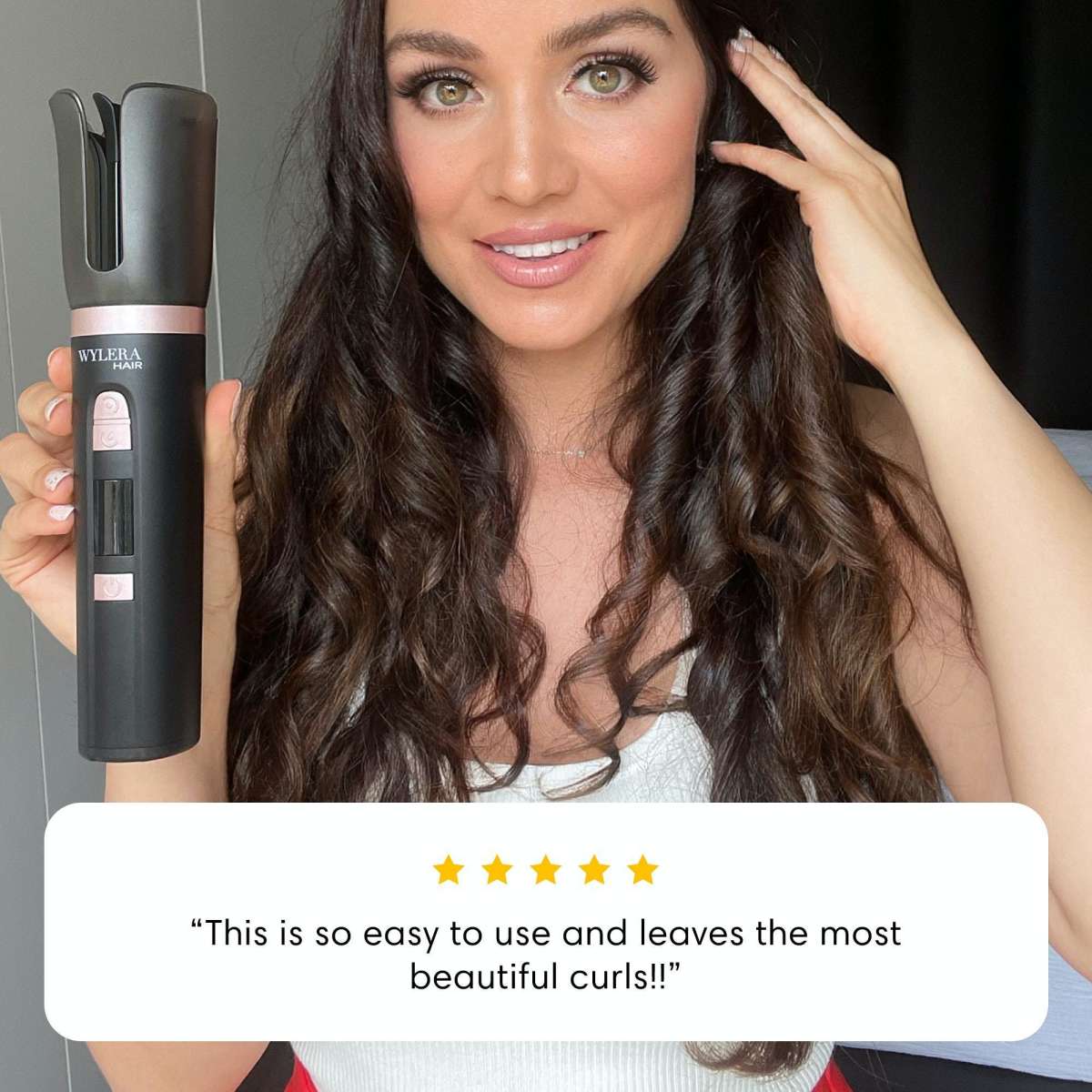 Wylera Hair Cordless Automatic Curler Dreamwave Ultra Raven Woolworths