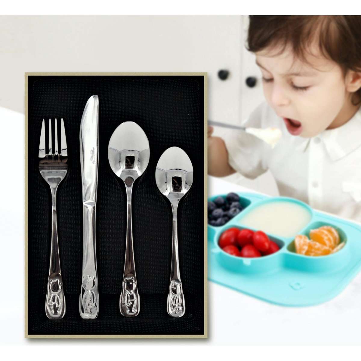 4pc Kids Cutlery Set Woolworths