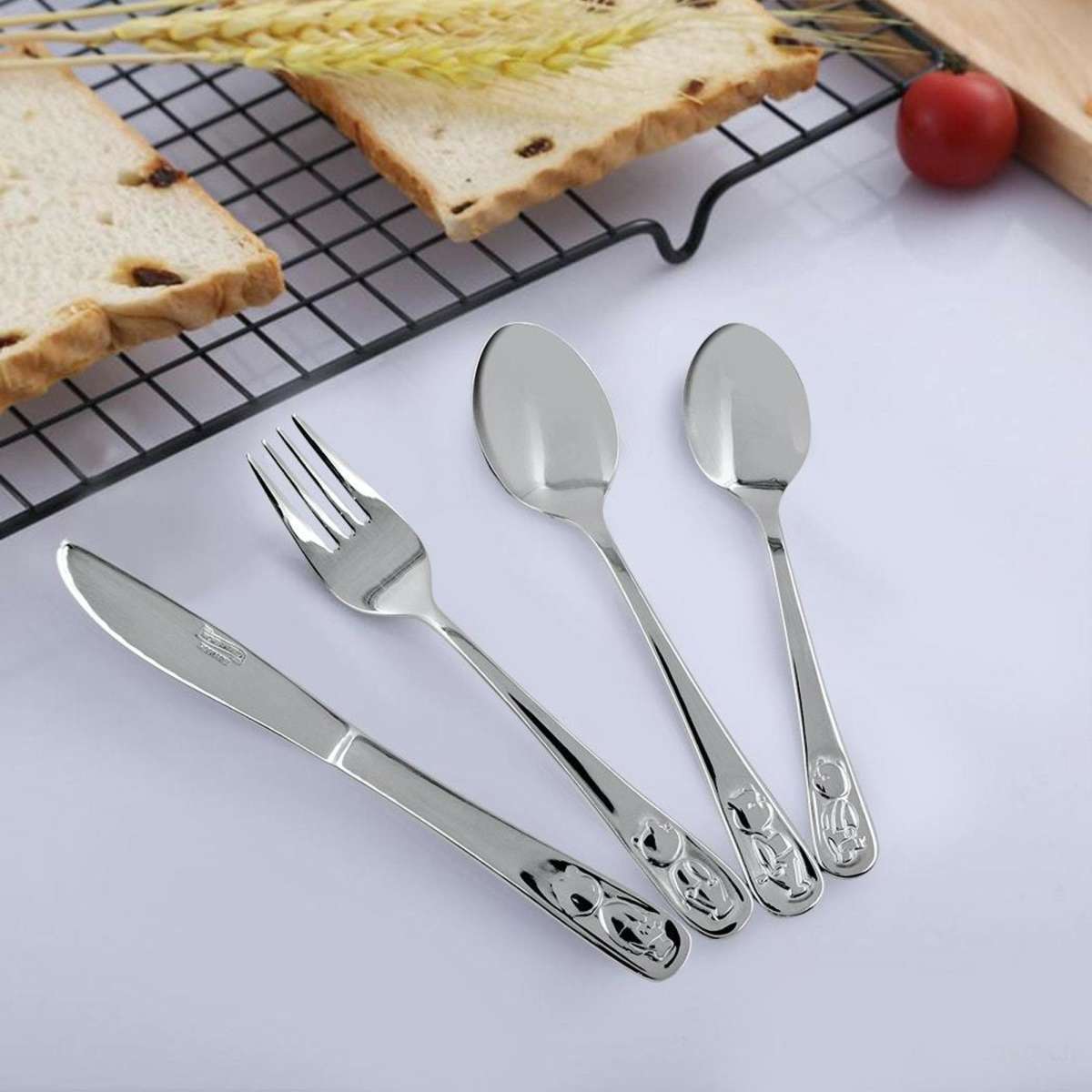 4pc Kids Cutlery Set Woolworths