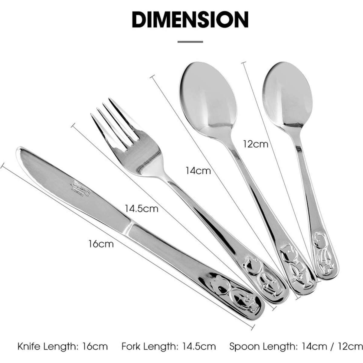 4pc Kids Cutlery Set Woolworths