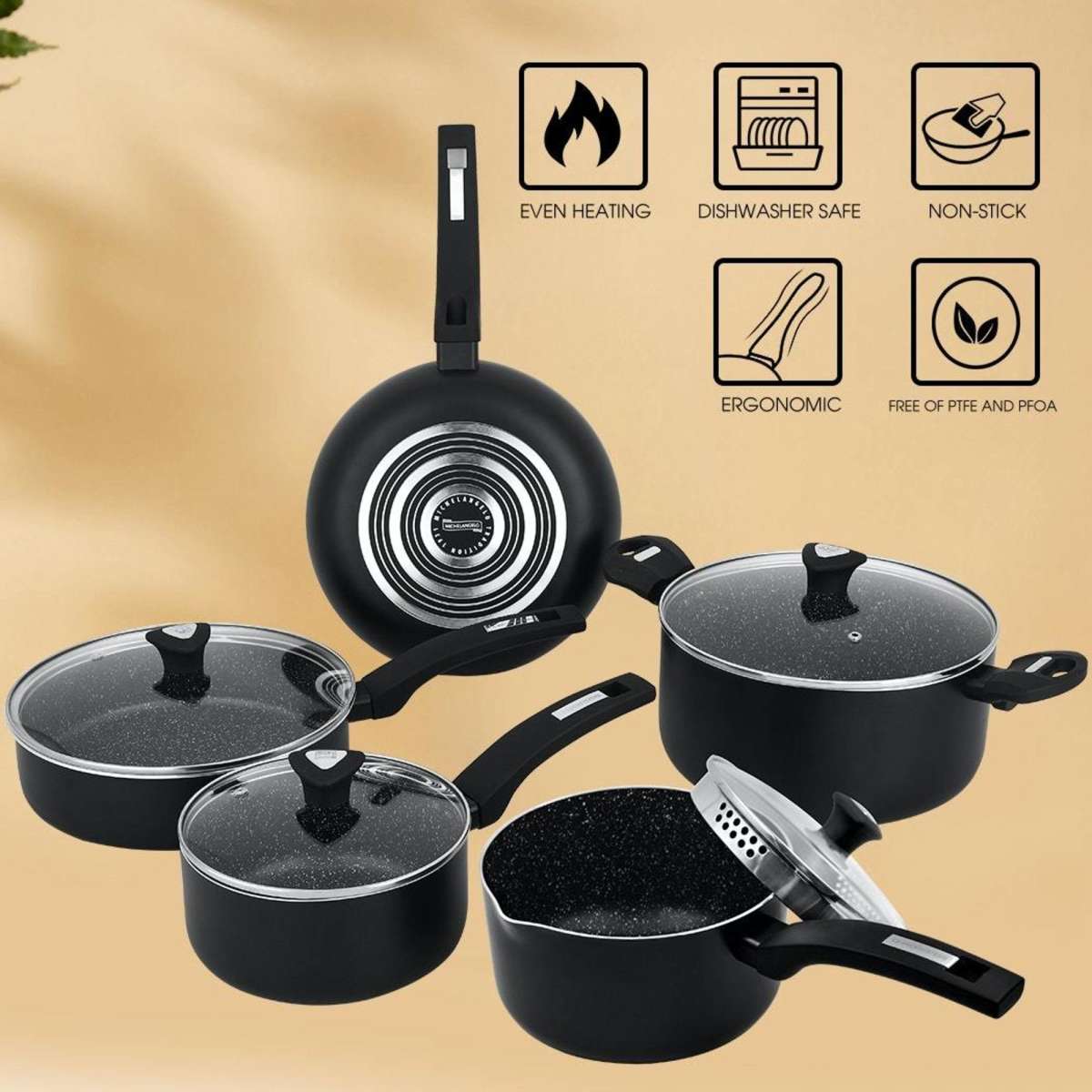 9pc Cookware Set Woolworths