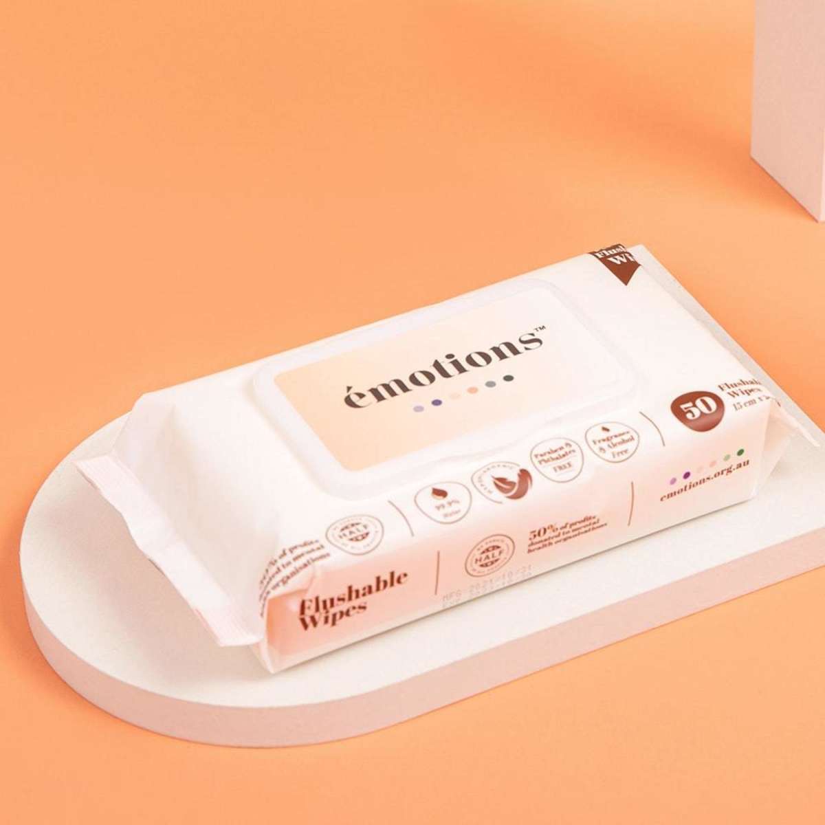 Emotions Flushable Toilet Wet Wipes 15x20cm 9PK 50pc Woolworths